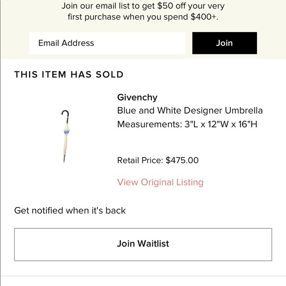 Givenchy  Umbrella - Picture 7 of 8